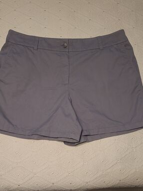 LOFT  Gray Chino Shorts Size 16